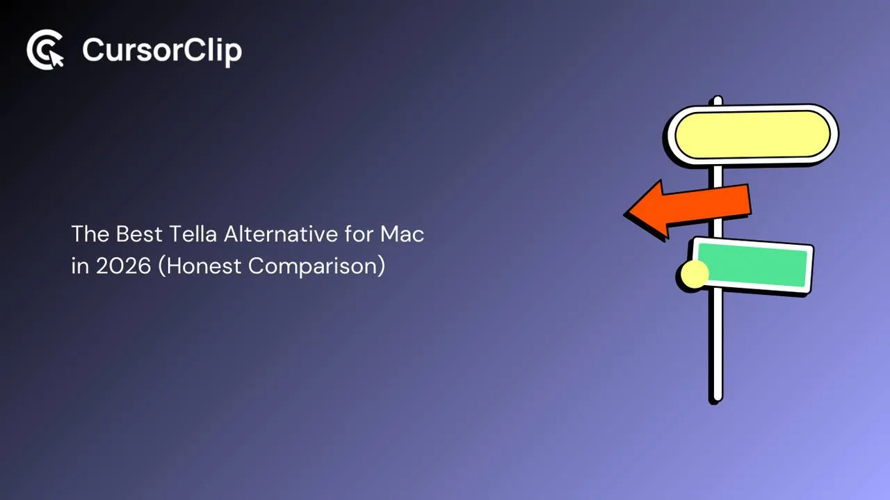 Tella vs CursorClip comparison for Mac screen recording